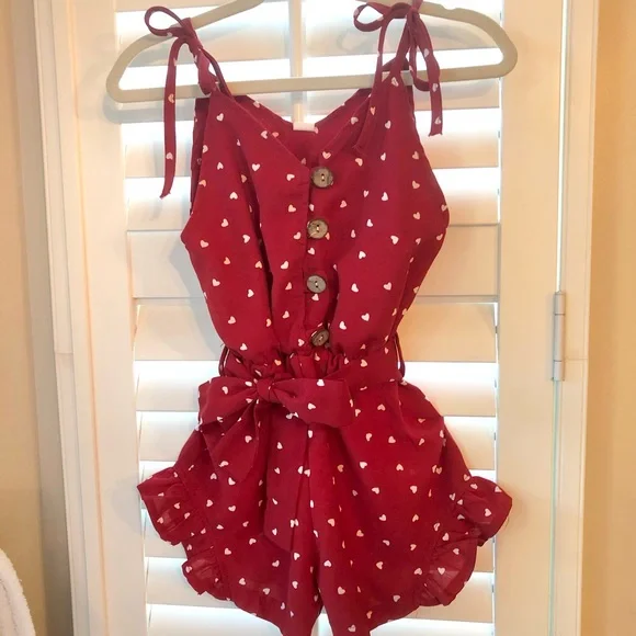 Dresses | Girls Red Summer Jumper | Poshmark